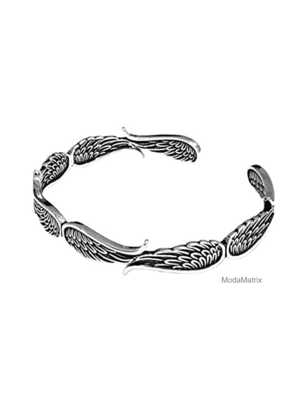 Adjustable Angel Wings Bangle Bracelet Guardian Vintage Style